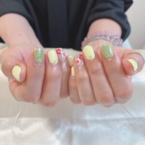 パステル×フラワー
