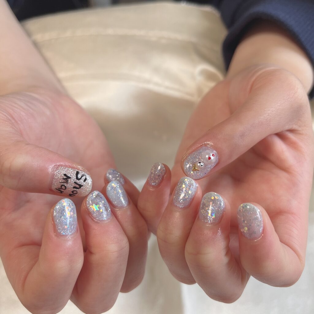 snowman nail