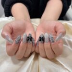 ツイード×リボンネイル