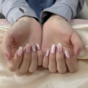 ピンク・マグネットネイル