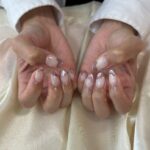 ピンクマグネットネイル画像